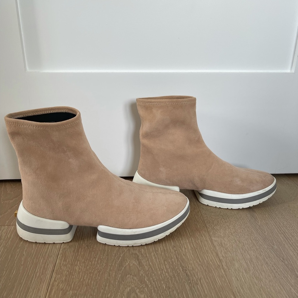 Stuart Weitzman Suede Sock Bootie